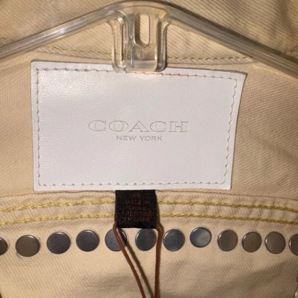Coach Beige Studded Blazer - image 5